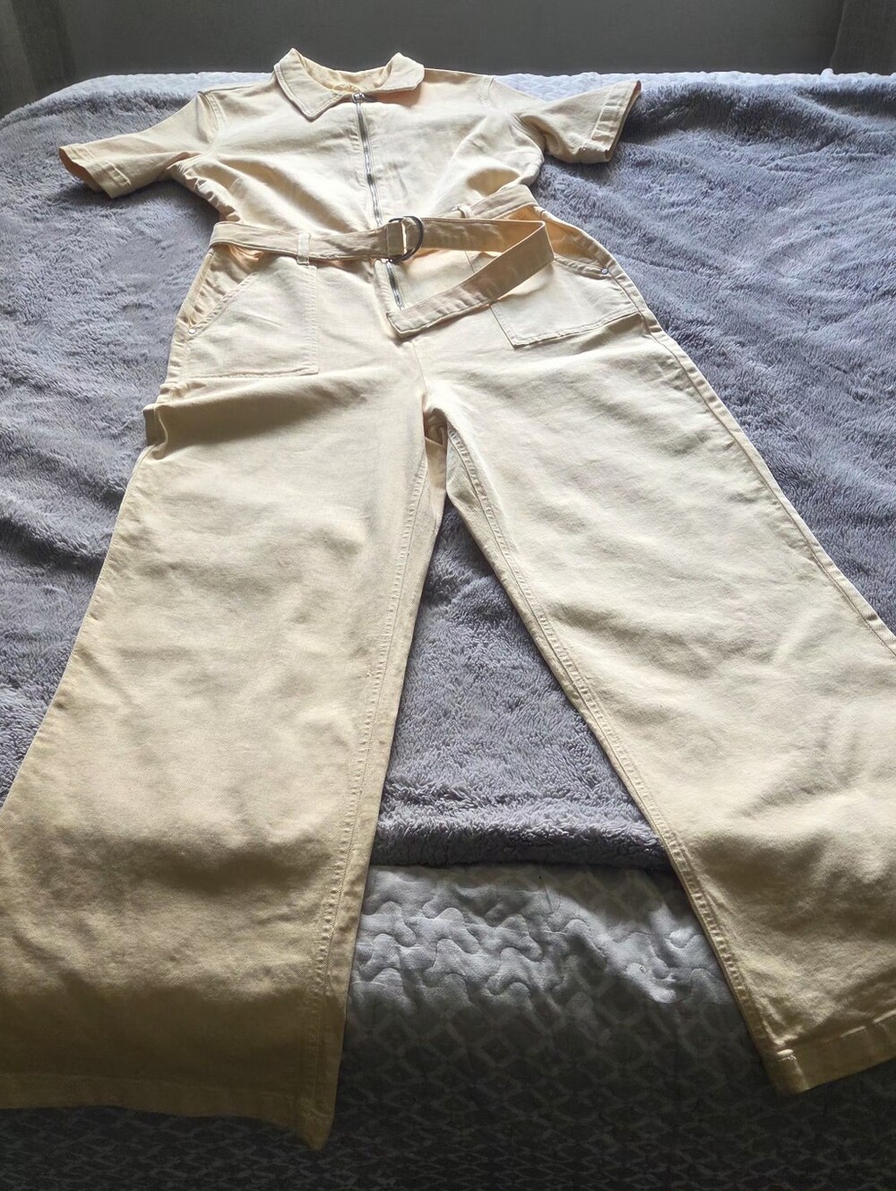 GUESS Short-Sleeve Utility Jumpsuit with Belt Sz 30/L/XL